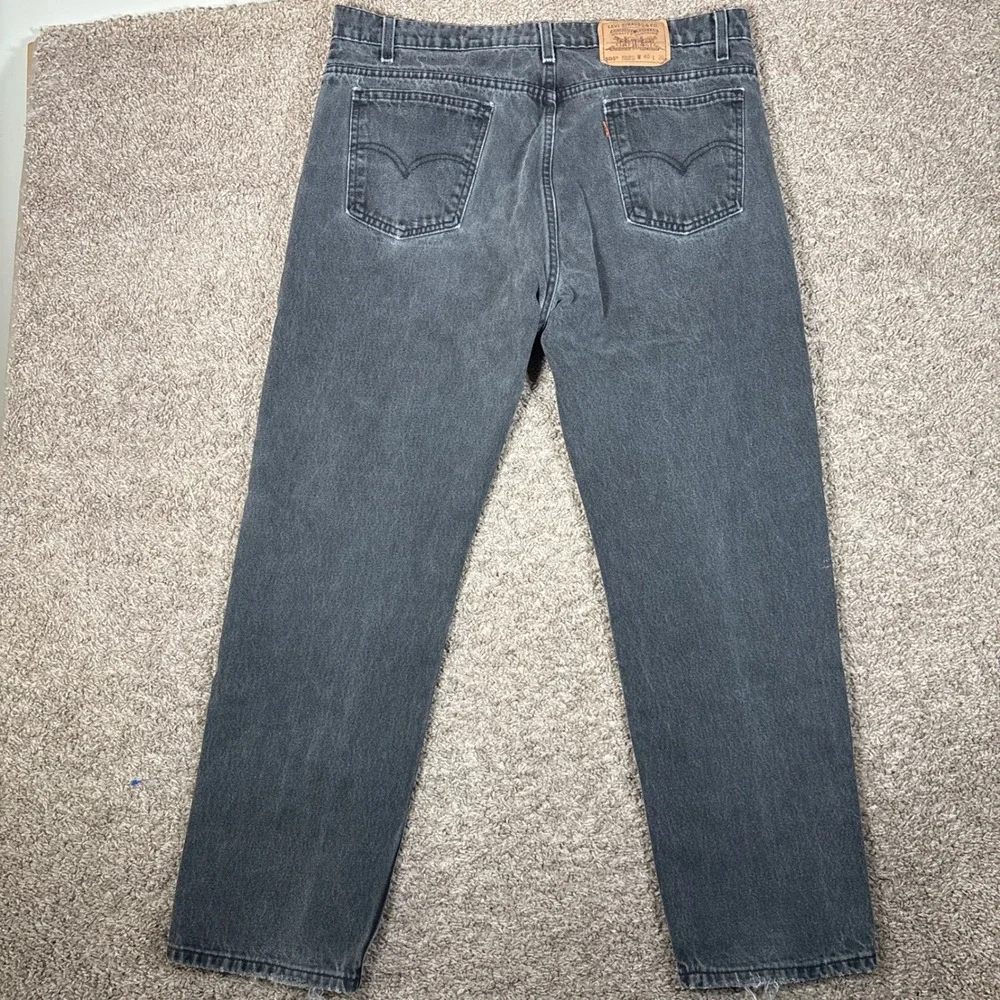Vintage‎ Levis 505 Orange Tab Jeans Mens 40x30 Faded Black Made in USA 90s